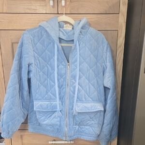 BiBi Sky Blue Quilted Womens Jacket